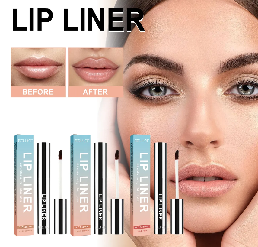 OUHOE Lip Liner Stay-N - Peel Off Lip Liner Tattoo, Peel Off Lip Stain only in-pink color